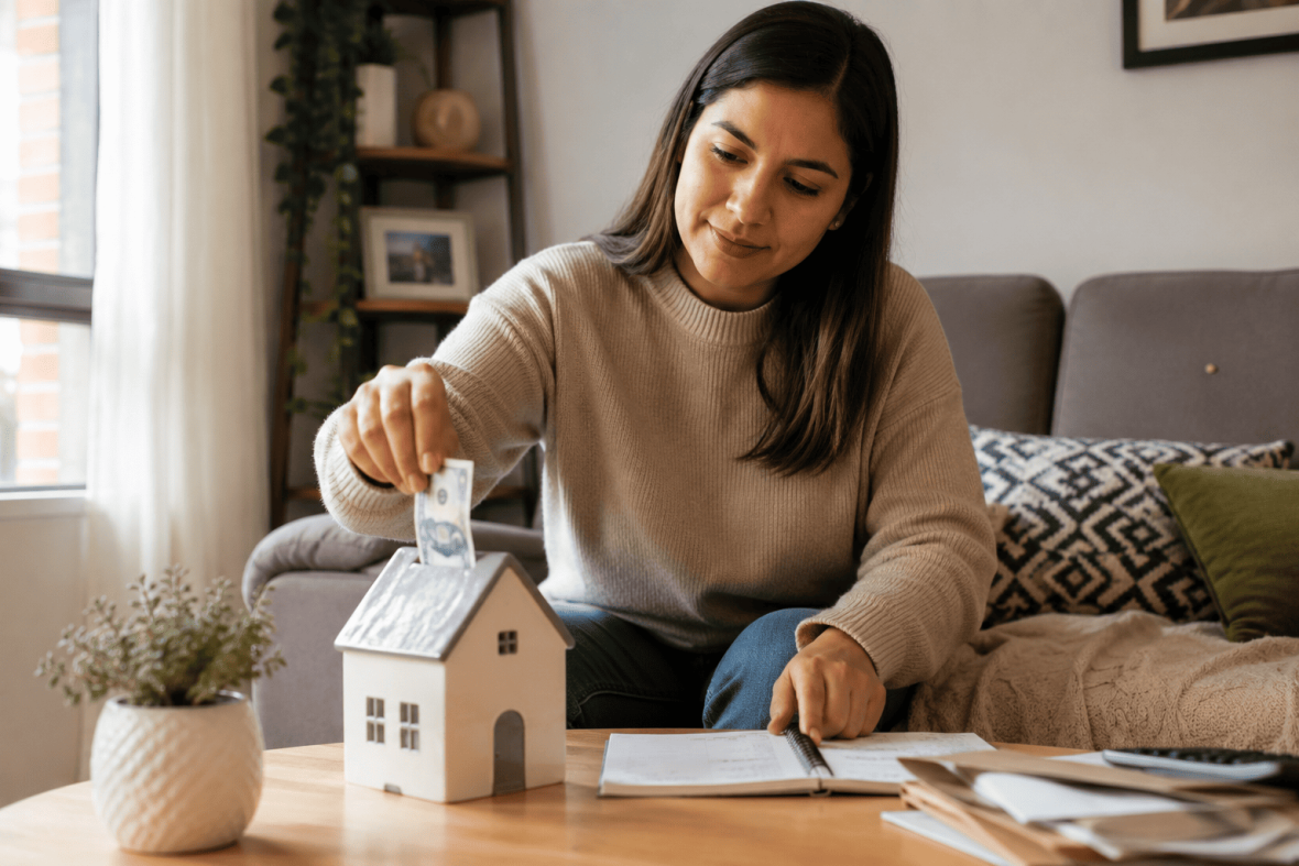 Ahorro para el enganche de una casa