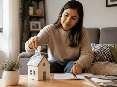 Ahorro para el enganche de una casa
